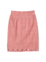 Newブラッシュレースタイトスカート/ローズピンク1(091)