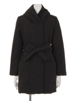 【Shelly island】ベルト付き中綿コート/カーキ