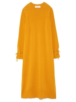 サイドスリットロングニット/YEL