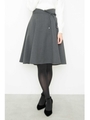 リボンストリング2wayスカート/チャコール2(022)