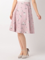 花柄フレアースカート/グレー系