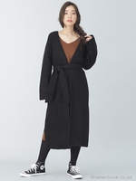 【WEB限定】バルキーガウンコート/ブラック