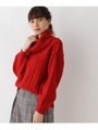 ◆【WEB限定プライス】【WEB限定サイズ(LL)あり】ラメケーブルニット/オフホワイト(003)