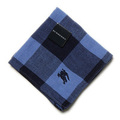 2014/15AW 新作 新品 バーバリー ロゴ入りブロックチェックハンカチ 34104 青 メンズ ３色セットで！