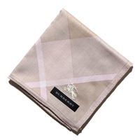 2015SS 新作 新品 バーバリー チェックハンカチ 薄ピンク系 d-000079 メンズ