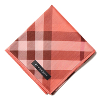 2015SS 新作 新品 バーバリー ハンカチ d-000428 オレンジ系 メンズ レディース