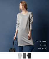 Vネックワンピース【メール便可／100】〔第1弾！予約販売〕