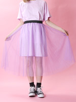 WC/ギンガムチュールスカート
