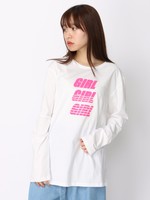 WEGO/GIRLロゴプリントロングTシャツ