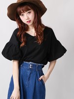 WEGO/2WAYバルーンスリーブTシャツ