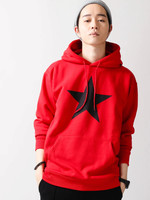 WEGO/スタープリントプルパーカー