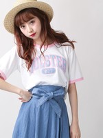 WEGO/ワッペンリンガーTシャツ