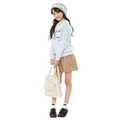 【50%OFF】ドット柄衿＆リボンつきモールニット