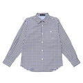 【50%OFF】フラッグワッペンつきチェック柄シャツ