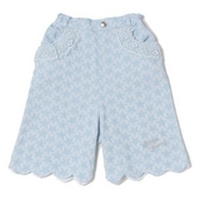 【50%OFF】裾スカラップレースつきガウチョパンツ