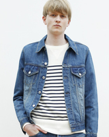 【JapanMade】LINEN MIX DENIM JACKET -Used mod-/リネンデニムジャケット