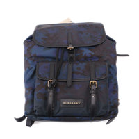 【新品】 カモフラリュック 32×37(高さ)×14cm(マチ) y-000576 ブルー系 メンズ