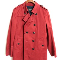 【新品】 キルティングライナー付ショートトレンチコート M バーバリーブラックレーベル 70751 BURBERRY BLACK LABEL レッド メンズ