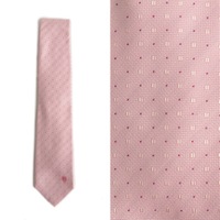 【新品】 クレストブリッジ ドット柄　ネクタイ  68875 CRESTBRIDGE ピンク メンズ