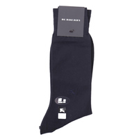 【新品】 ソックス 靴下 麻混 25〜26cm バーバリー 45822 BURBERRY ネイビー系 メンズ