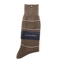 【新品】 ソックス 靴下　チェック 25〜26cm バーバリー 45984 BURBERRY カーキ系 メンズ