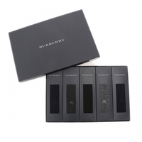 【新品】 ソックス（5足セット） 25〜26 バーバリーロンドン 48531 BURBERRY LONDON ブラック系×1×グレー系×2×ネイビー系×2 メンズ