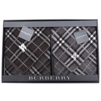 【新品】 タオル　2枚セット  バーバリー 60542 BURBERRY ブラック系 レディース