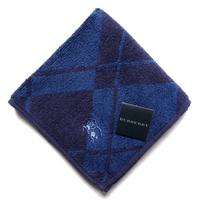 【新品】 タオルハンカチ　アーガイル  バーバリーロンドン 66143 BURBERRY LONDON ブルー レディース