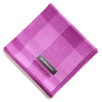 【新品】 チェック　ハンカチ  バーバリー 72711 BURBERRY パープル メンズ
