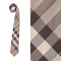 【新品】 チェックネクタイ 143×7.3cm バーバリーロンドン y-000554 BURBERRY LONDON ベージュ系 メンズ