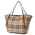 【新品】 トートバッグ カンター オールオーバー 26×27×14cm バーバリー y-001082 BURBERRY ベージュ×ブラウン レディース