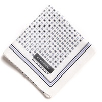 【新品】 ドット　ハンカチ  バーバリー 72668 BURBERRY ホワイト メンズ