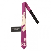 【新品】 ネクタイ  バーバリープローサム 55722 BURBERRY PRORSUM オフホワイト系×パープル系 メンズ