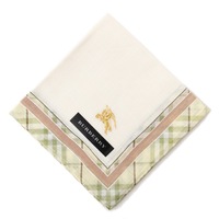 【新品】 ハンカチ  バーバリー 61620 BURBERRY グリーン系 レディース