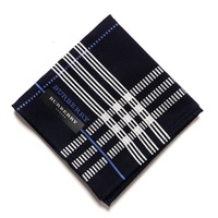 【新品】 ハンカチ  バーバリーロンドン 64367 BURBERRY LONDON ネイビー レディース
