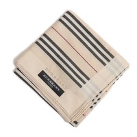 【新品】 ハンカチ ボーダー  バーバリー 71565 BURBERRY ベージュ メンズ