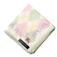 【新品】 ハンカチ　アーガイル  バーバリーロンドン 68749 BURBERRY LONDON イエロー レディース