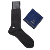 【新品】 ハンカチ　ソックスセット 25〜26 バーバリー 66073 BURBERRY ネイビー メンズ