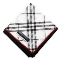 【新品】 ハンカチ　チェック  バーバリーロンドン 69018 BURBERRY LONDON ホワイト レディース