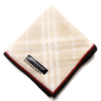 【新品】 ハンカチ　チェック  バーバリーロンドン 69048 BURBERRY LONDON ベージュ レディース
