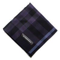 【新品】 ハンカチ　チェック  バーバリーロンドン 69153 BURBERRY LONDON パープル レディース