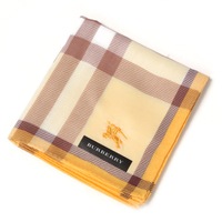 【新品】 ハンカチ　チェック  バーバリーロンドン 69306 BURBERRY LONDON イエロー レディース
