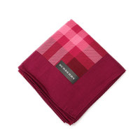 【新品】 ハンカチ　チェック 56cm×56cm  バーバリー 51421 BURBERRY パープル系×ローズ系 メンズ