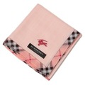 【新品】 ハンカチ　フチチェック  バーバリーロンドン 68942 BURBERRY LONDON ピンク レディース