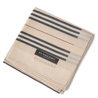 【新品】 ハンカチ　ボーダー  バーバリーロンドン 69298 BURBERRY LONDON ベージュ レディース