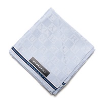 【新品】 ハンカチ　ロゴ  バーバリーロンドン 68968 BURBERRY LONDON ブルー レディース