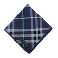 【新品】 ハンカチ（チェック）  バーバリーロンドン 51457 BURBERRY LONDON ネイビー系 メンズ