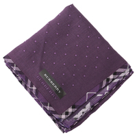 【新品】 ハンカチ（ドット）  バーバリー 51329 BURBERRY バイオレット系 メンズ