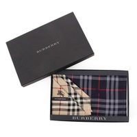 【新品】 ハンカチセット（チェック） バーバリーロンドン 47842 BURBERRY LONDON ベージュ系×ネイビー系 メンズ