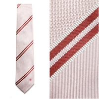 【新品】 ブラックレーベル クレストブリッジ シルクストライプネクタイ  66958 BLACK LABEL CRESTBRIDGE ピンク メンズ